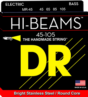 Μπάσου Χορδές DR HI-BEAM  4-ΧΟΡΔΟΥ    MR-45   (45-105) Σετ Χορδές μπάσσου